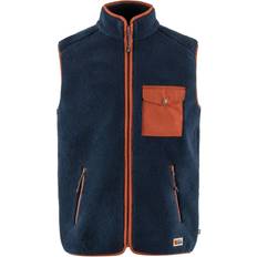 Fjällräven Herre Vester Fjällräven Vardag Pile Fleece Vest - Navy/Autumn Leaf