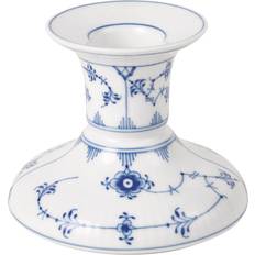 Royal Copenhagen Ljusstakar, Ljus & Doft Royal Copenhagen Musselmalet Riflet White/Blue Värmeljuslykta 7.5cm