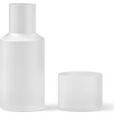ferm LIVING Ripple karaffelsæt Frosted Vandkaraffel