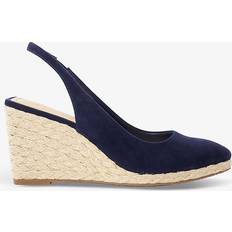 Suede Espadrilles Dune London 'Cadance' Suede Wedges Navy