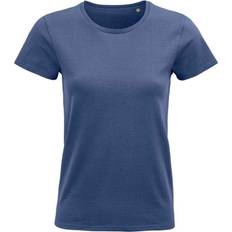 Denim T-shirts Sol's Pioneer Organic T-Shirt Mid Blue