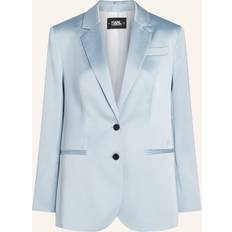 Satin Blazere Karl Lagerfeld Blazer pastelblå pastelblå