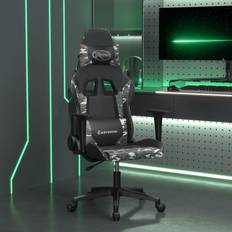 Gamer stole vidaXL gamingstol m. massagefunktion kunstlæder sort og camouflage