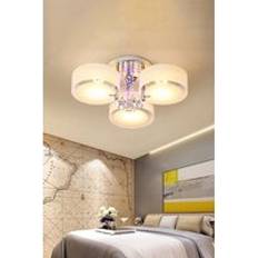 Multicoloured Ceiling Flush Lights Living and Home Round LED Semi Mount Ceiling Flush Light