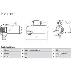 Bosch Starter 2135 12V