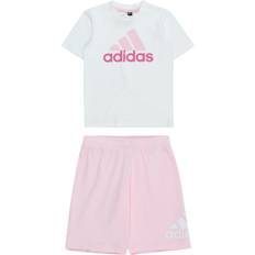 adidas Kid's Sportswear Essentials T-shirt & Short Set - White/Multicolor
