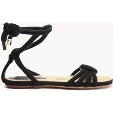 Alexandre Birman Vicky Ankle Tie Rope Sandals - Black