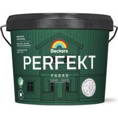 Beckers Målarfärg Beckers Fasadfärg, Perfekt Fasad halvmatt Träfasadsfärg Vit 3L