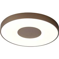 F Ceiling Flush Lights Inspired Lighting Mantra Coin Round 80W LED 2700K-5000K 3900lm Black Ceiling Flush Light