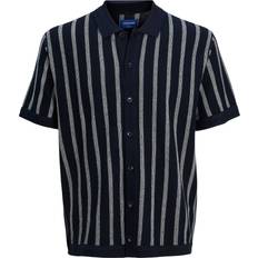 Hombre - Viscosa Cárdigans Jack & Jones Faro Raya Marino de Punto Para Hombre Multicolor