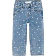 Hjerter Bukser Børnetøj Name It Bella Jeans - Medium Blue Denim (13227368)