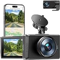 Bilvård & Fordonstillbehör WOLFANG 4K Dash Cam Fram Bak 3 Inch IPS