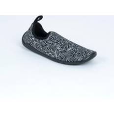Aquafit Water Shoes Gymshoe Beige Black Zebra Print