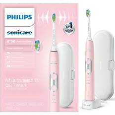 Electric Toothbrushes & Irrigators Philips Sonicare ProtectiveClean 6100 Whitening Rechargeable Electric Toothbrush Pink HX6876/21