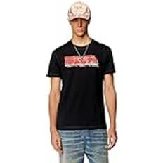 Diesel T-shirt con logo glitchy T-Shirts Uomo Nero