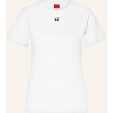 Dame T-shirts HUGO Deloris Shirt - Sort/Hvid