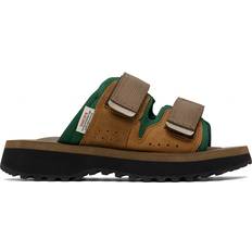 Suicoke Brown & Green MOGI-ab Sandals