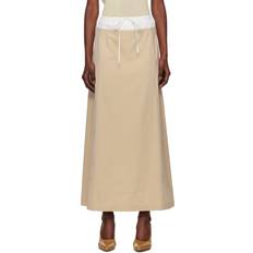 Drawstring Skirts Dries Van Noten Drawstring Midi Skirt