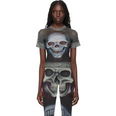 Ottolinger Black Printed T-Shirt Skull Print