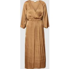 s.Oliver Black Label Women's Kleid lang, Brown