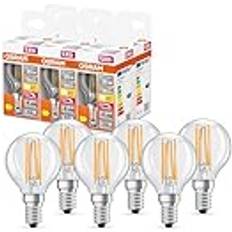 Osram OSRAM SUPERSTAR CLASSIC P FIL 25 LED-lampa, E14, minikula, 2,2W, 300lm, 2700K, varmvitt ljus, kraftigt reducerad blå komponent, låg ögonbelastning, dimbar, låg energiförbrukning