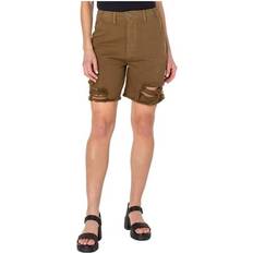 Shorts Womens Frayed Hem Midi Cutoff Shorts