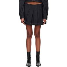 Organic Fabric Skirts Black Canima Denim Miniskirt