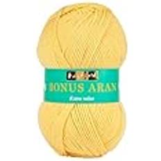 Yellow Yarn SIRDAR Hayfield Bonus Aran 100% Acrylic 100g 256m