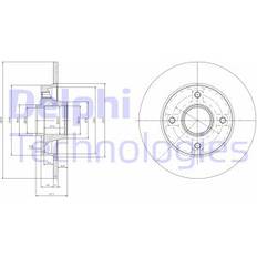 Freinages par Frottement Delphi Disque De Frein BG9022RSC