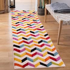 Carpets & Rugs runrug 66x230cm 2'5"x7'7" Spectra Carved Coral Bright