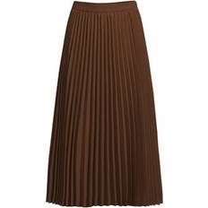 Lands' End Women Skirts Lands' End Women Poly Crepe Pleated Midi Skirt