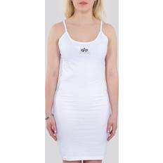 Alpha Industries Dresses Alpha Industries Basic Logo Ladies Dress, white, for Women