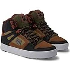 DC Shoes Herren Pure HIGH-TOP WNT Sneaker, Brown/Brown/Green