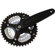 Pièces de Vélo StrongLight Pédalier VTT Alu Grand Plateau Démontable 8-9V 170 mm 42-34-24 170 mm Schw