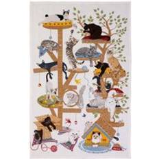 Kitchen Towels Ulster Weavers 'Moggie Mayhem' Animal Print Cotton Tea Kitchen Towel Multicolour