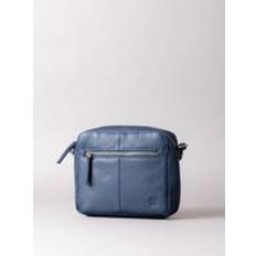 Lakeland Leather Alston Boxy Cross Body Bag in Navy