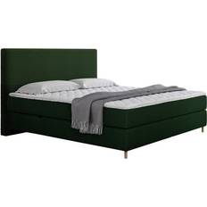 Senge & Madrasser Boxspringbett Laro Cord 160x200 cm mit Zwei Bettkästen