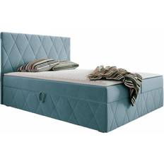 Senge & Madrasser Kinto Simoti Doppelbett mit zwei Bettkästen 140x200 cm Blau Boxspringbett