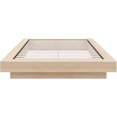 Beige Frame Beds Nexera Marconi Wood Queen Frame Bed