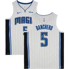 Sports Fan Apparel Fanatics Authentic Paolo Banchero Orlando Magic Autographed White Nike Association Swingman Jersey