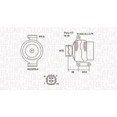 Magneti Marelli Alternator MQA1980
