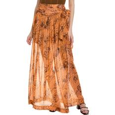 Orange Jupes Silk-Blend Maxi Skirt - Sabina Musayev