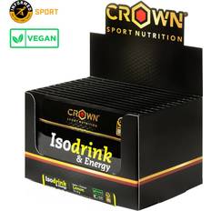 Crown Sport Nutrition Isodrink & Energy Isotonic Drink Powder Sachets Box Lemon 32g 12 Stk.