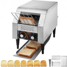 Toasters VEVOR Durchlauf-Toaster 1300 W Förderbandtoaster, Kettentoaster, Drei Multifunktionale