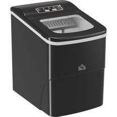 Homcom HOMCOM 12kg/24H Production Ice Maker with Scoop Black, black