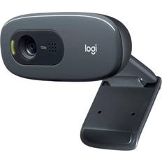 Webcams Logitech C270 HD Webcam, HD 720p/30fps, Widescreen HD Video Calling, HD Light Correction, Noise-Reducing Mic, For Skype, FaceTime, Hangouts, WebEx, PC