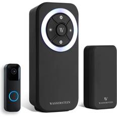 Wasserstein Wireless Doorbell Chime Compatible With Blink Video Doorbell Never Miss a Visitor with your Blink Video Doorbell 1 Pack, Black Black