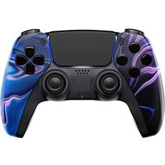 ModdedZone Custom Pro Wireless UN-MODDED Controller compatible with PS5 Exclusive Unique Design Chaos