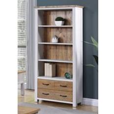 Baumhaus Splash of White Large Book Shelf