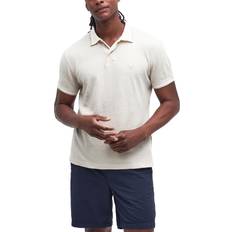 Barbour Polo Shirts Barbour Men's Powburn Jacquard Short Sleeve Polo Shirt Mist